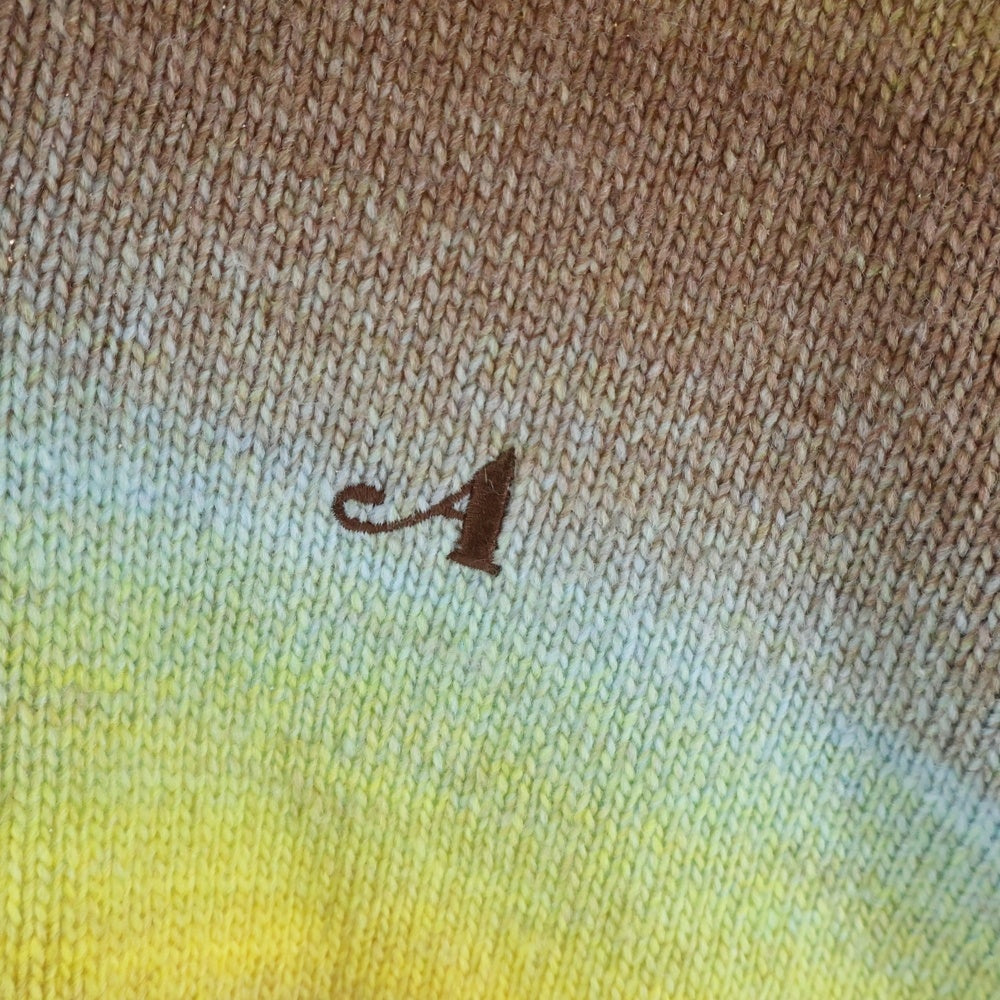 AWAKE(アウェイク) 24AW OMBRE POLO COLLOR SWEATER オンブレ ポロカラー ニットスウェット セーター マルチカラー