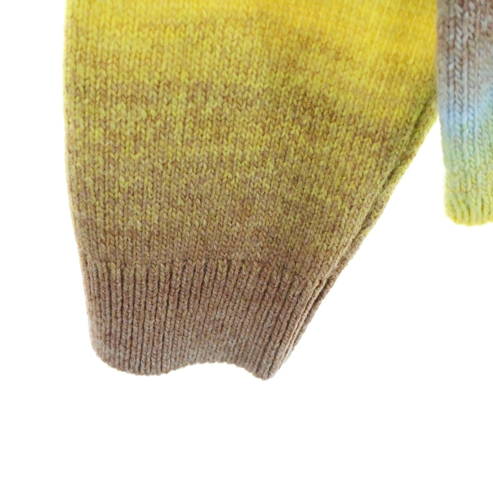 AWAKE(アウェイク) 24AW OMBRE POLO COLLOR SWEATER オンブレ ポロカラー ニットスウェット セーター マルチカラー