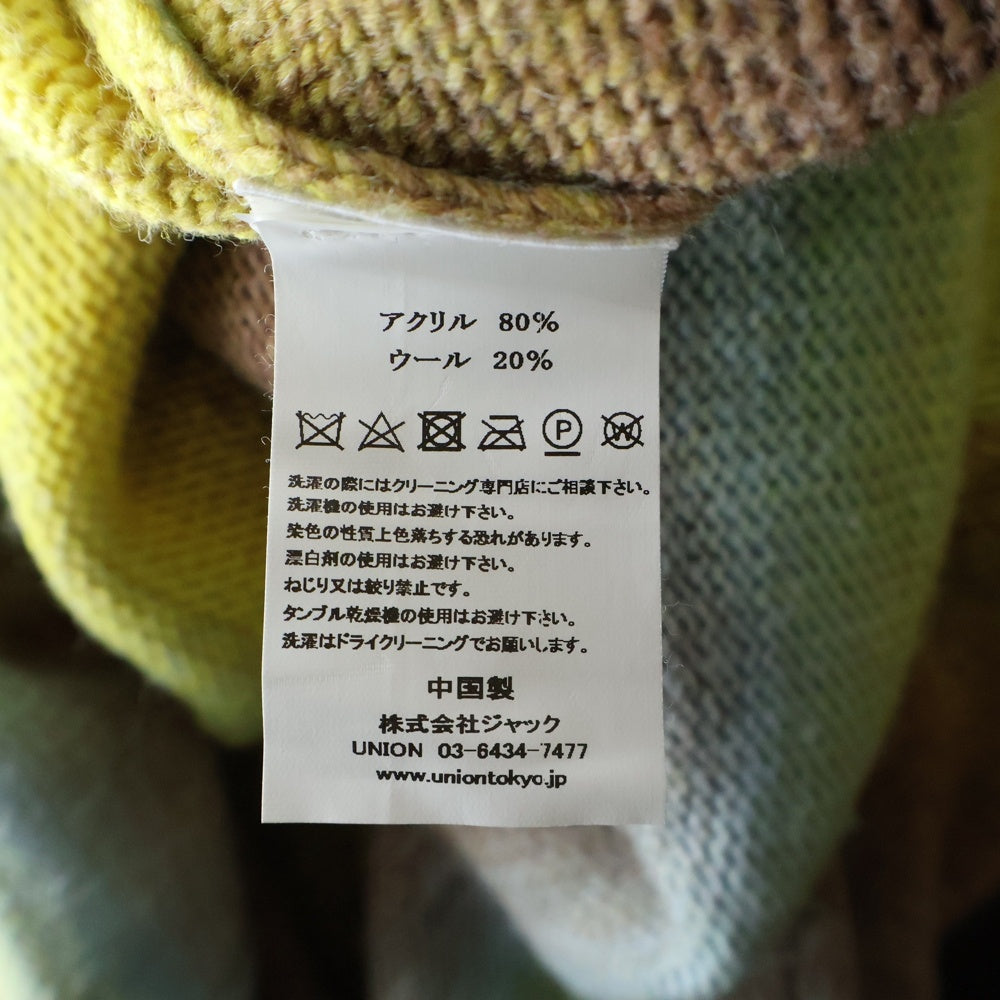 AWAKE(アウェイク) 24AW OMBRE POLO COLLOR SWEATER オンブレ ポロカラー ニットスウェット セーター マルチカラー