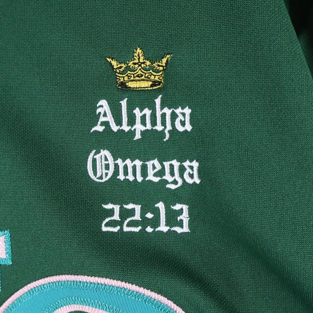 SUPREME(シュプリーム) 24AW Alpha Omega Baseball Jersey アルファ オメガ ベースボールジャージー 半袖シャツ グリーン
