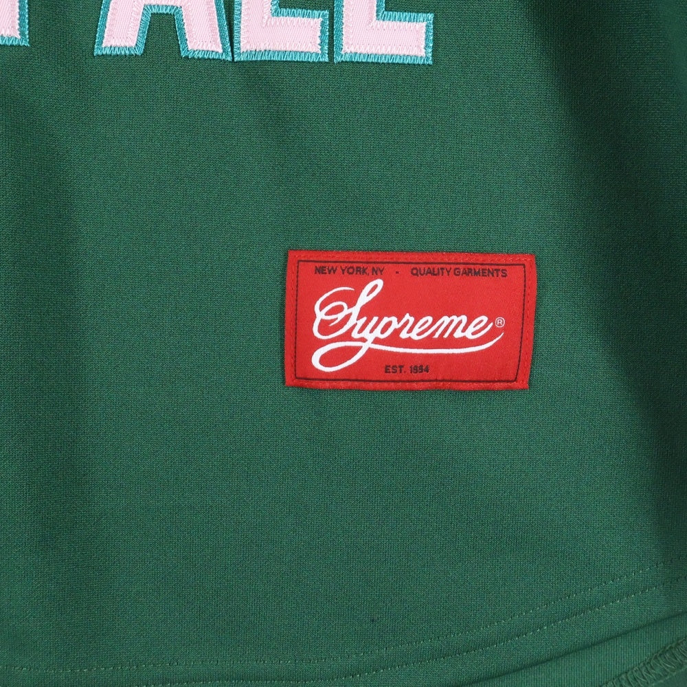 SUPREME(シュプリーム) 24AW Alpha Omega Baseball Jersey アルファ オメガ ベースボールジャージー 半袖シャツ グリーン