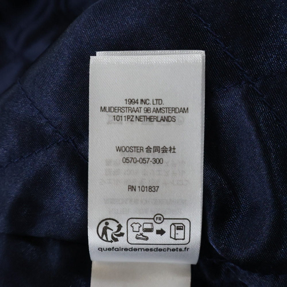 SUPREME(シュプリーム) 24AW Veritas Varsity Jacket ヴェリタス バーシティ ジャケット スタジャン ネイビー/イエロー