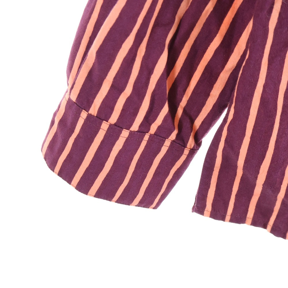 marimekko(マリメッコ) JOKAPOIKA 2017 ストライプ柄 コットン 長袖シャツ レッド レディース