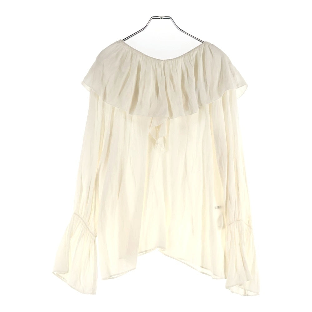 NO BRAND(ノーブランド) SHENERY シーナリー 2WAY フリルカラー ポリエステルブラウス ホワイト レディース SNZ1012504A0003