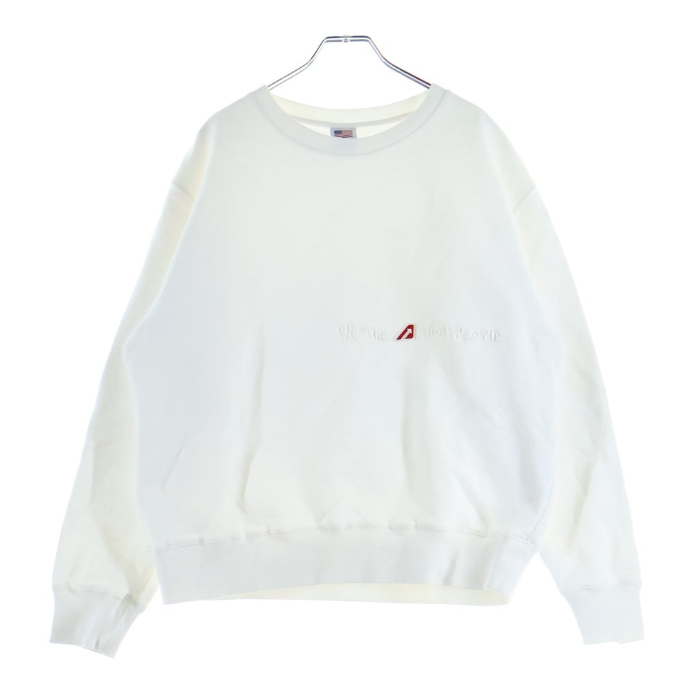 AUTRY(オートリー) WE THE ACTION PEOPLE ウィーザアクションピープル クルーネックスウェット トレーナー ホワイト SWIW 405W