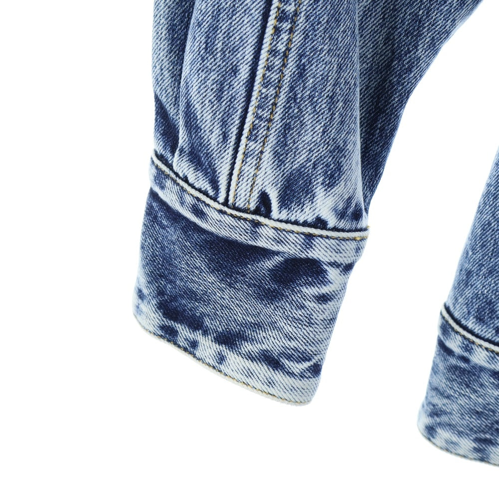 MM6 Maison Margiela(エムエムシックスメゾンマルジェラ) 20SS カットアウト加工 ベルテッドデニムジャケット インディゴ S29AM0339