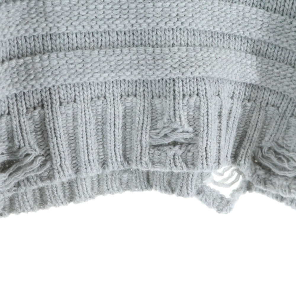 MM6 Maison Margiela(エムエムシックスメゾンマルジェラ) WOOL JUMPER SILVER ウールジャンパー プルオーバーニット レディース グレー S52HL0031
