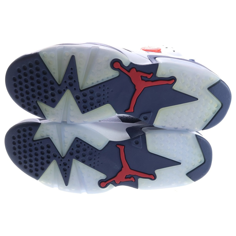 NIKE(ナイキ) AIR JORDAN 6 RETRO OLYMPIC エアジョーダン6 レトロ オリンピック ハイカットスニーカー ホワイト/ネイビー US9.5/27.5cm CT8529-164