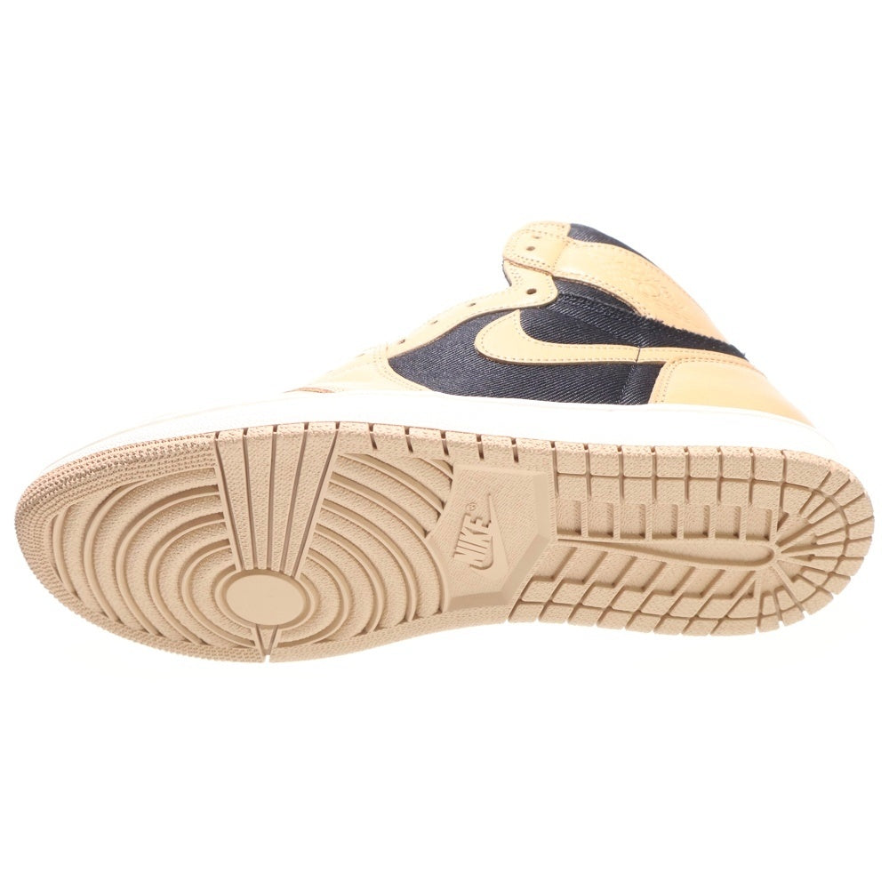 NIKE(ナイキ) AIR JORDAN 1 RETRO HIGH OG VACHETTA TAN エアジョーダン レトロ バケッタ タン ハイカットスニーカー ベージュ/ブラック US9.5/27.5cm 555088-202