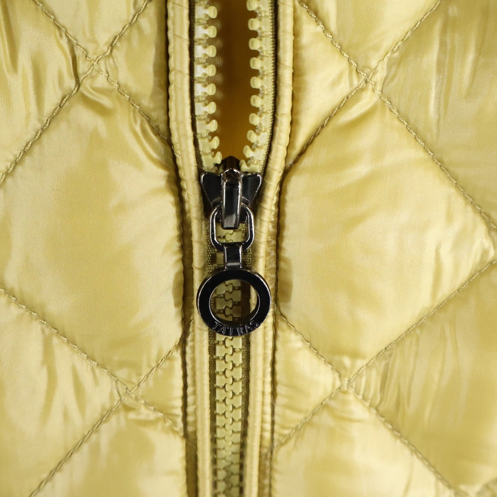 TATRAS(タトラス) 14AW DEADIA ファーフーデッド キルティング ダウンコート イエロー レディース LTA14A4353