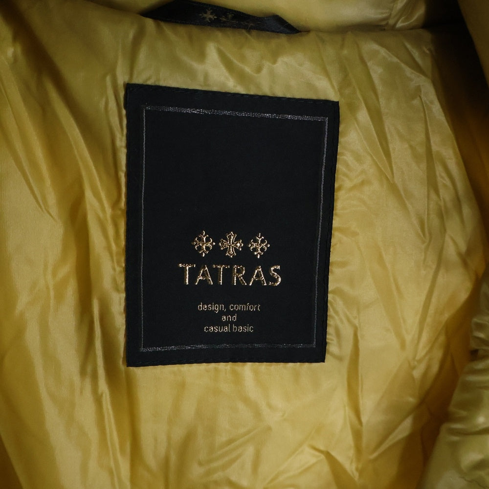 TATRAS(タトラス) 14AW DEADIA ファーフーデッド キルティング ダウンコート イエロー レディース LTA14A4353