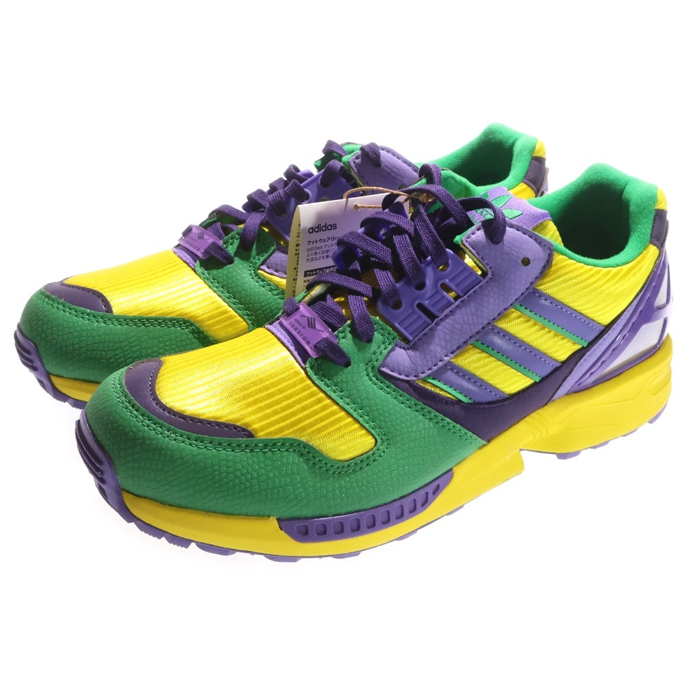 adidas(アディダス) ×atmos ZX 8000 G-SNK BRAZIL アトモス ZX 8000 G-SNK ブラジル ローカットスニーカー イエロー/パープル/グリーン US9/27cm GX7185