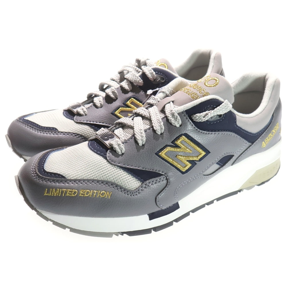 New Balance(ニューバランス) CM1600LE GRAY レザー ローカットスニーカー グレー US9/27cm