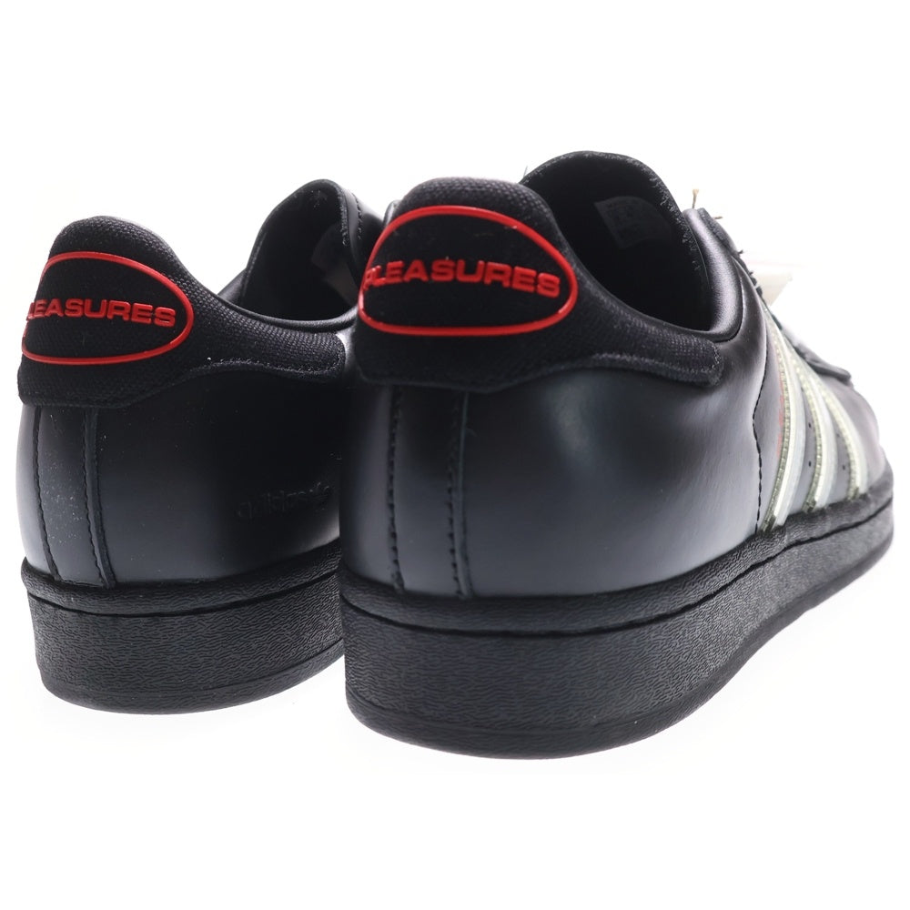 adidas(アディダス) ×PLEASURES CONSORTIUM SUPERSTAR BLACK プレジャーズ コンソーシアム スーパースター ローカットスニーカー ブラック US9/27cm GY5691