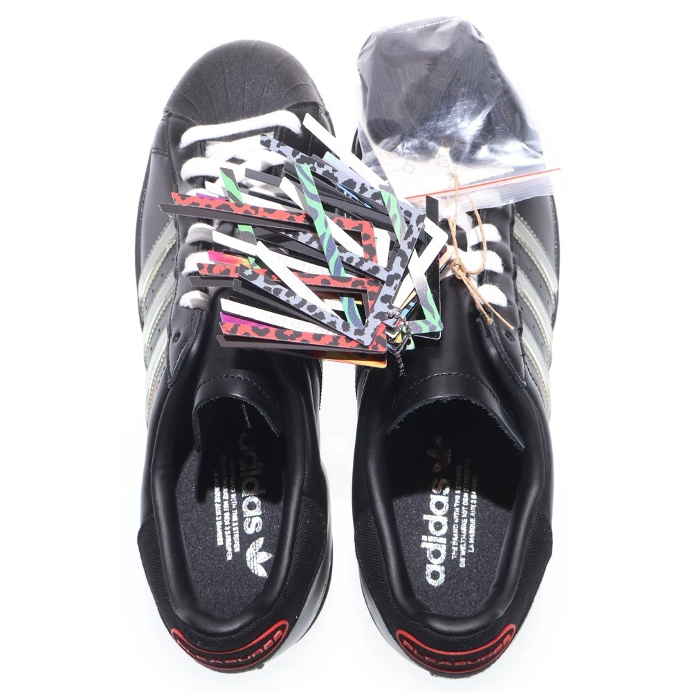 adidas(アディダス) ×PLEASURES CONSORTIUM SUPERSTAR BLACK プレジャーズ コンソーシアム スーパースター ローカットスニーカー ブラック US9/27cm GY5691