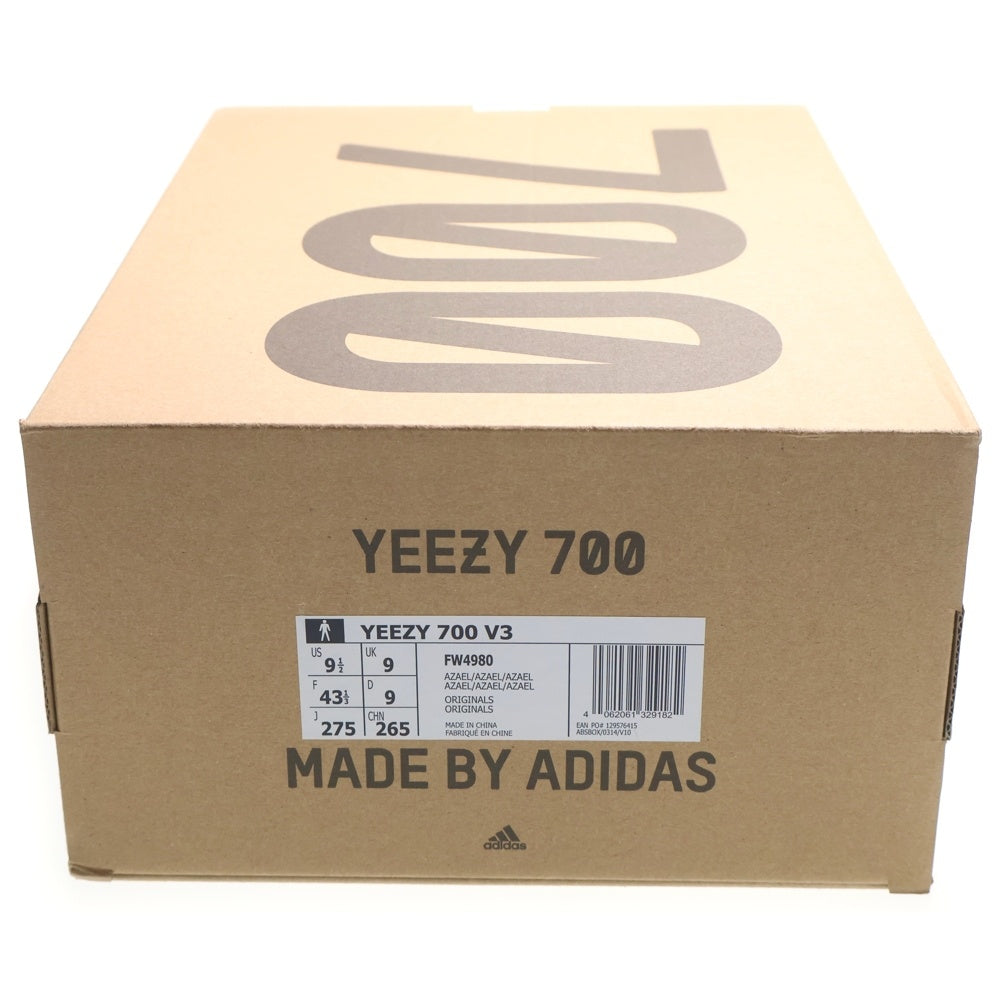 adidas(アディダス) YEEZY BOOST 700 V3 AZAEL イージーブースト 700 V3 アザエル ローカットスニーカー アイボリー/グレー US9.5/27.5cm FW4980