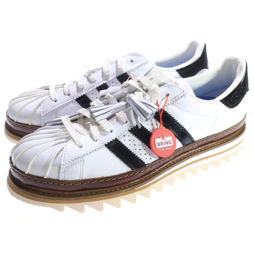 adidas(アディダス) ×CLOT SUPERSTAR CLOUD WHITE/CORE BLACK クロット スーパースター クラウドホワイト/コアブラック ローカットスニーカー ホワイト US9/27cm IH3132