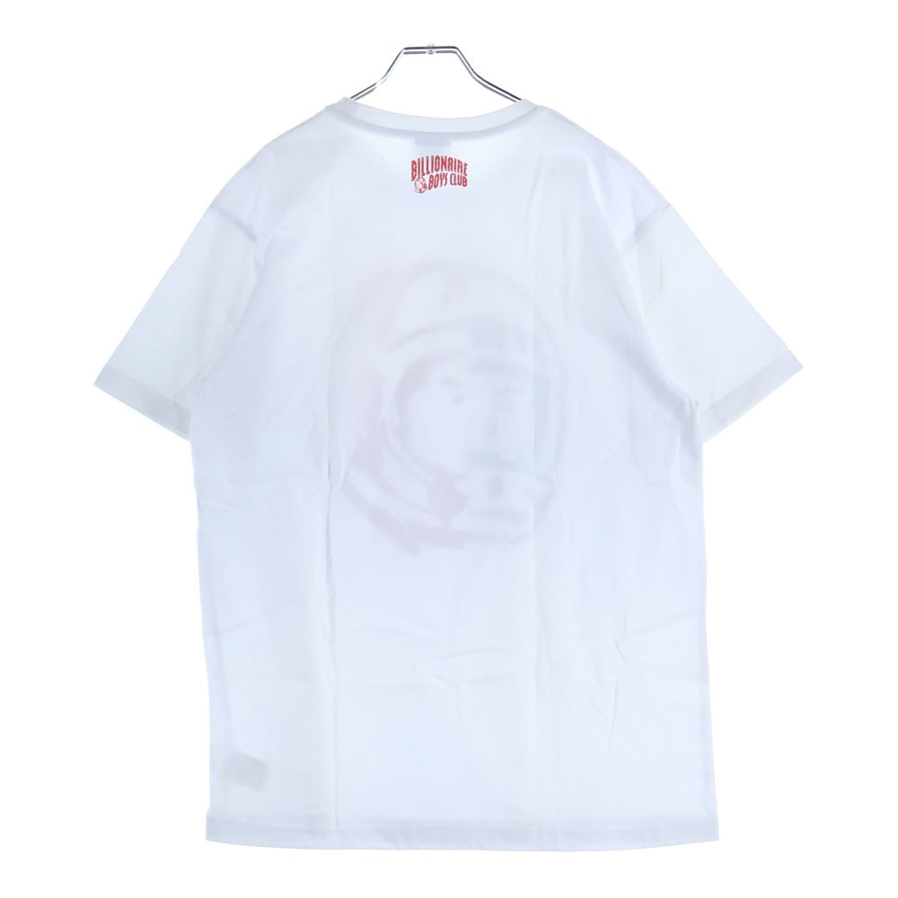 BILLIONAIRE BOYS CLUB(ビリオネアボーイズクラブ) フロントロゴデザイン クルーネック カットソー 半袖Tシャツ ホワイト 891-6207