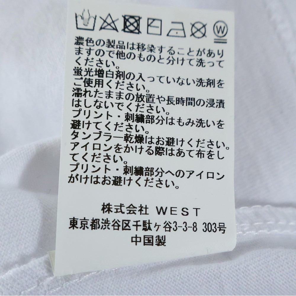 BILLIONAIRE BOYS CLUB(ビリオネアボーイズクラブ) フロントロゴデザイン クルーネック カットソー 半袖Tシャツ ホワイト 891-6207