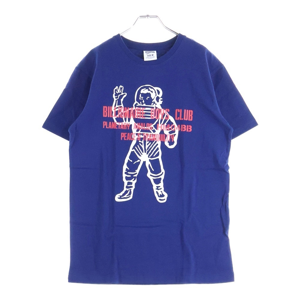 BILLIONAIRE BOYS CLUB(ビリオネアボーイズクラブ) フロントロゴデザイン クルーネック カットソー 半袖Tシャツ ブルー 891-6204