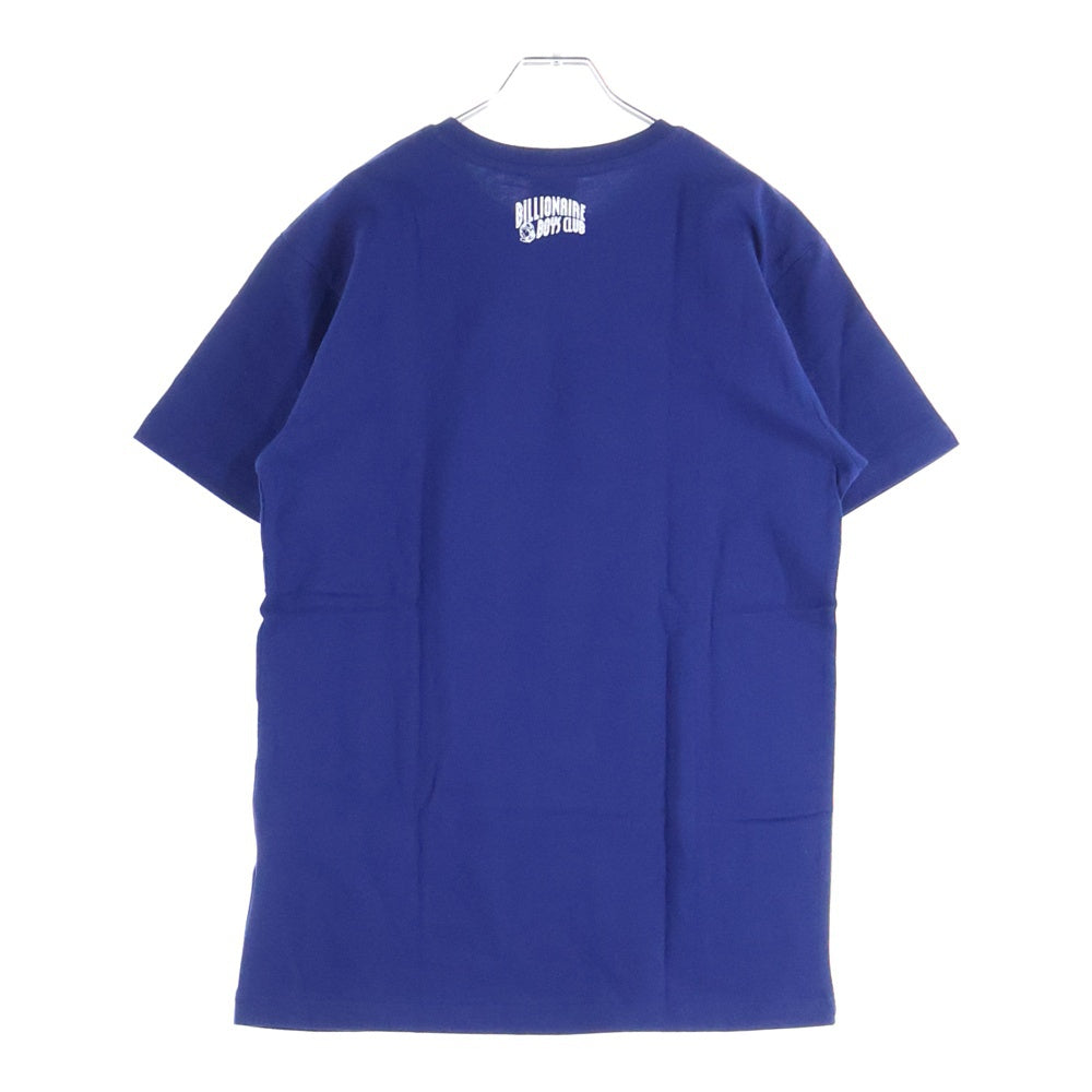 BILLIONAIRE BOYS CLUB(ビリオネアボーイズクラブ) フロントロゴデザイン クルーネック カットソー 半袖Tシャツ ブルー 891-6204