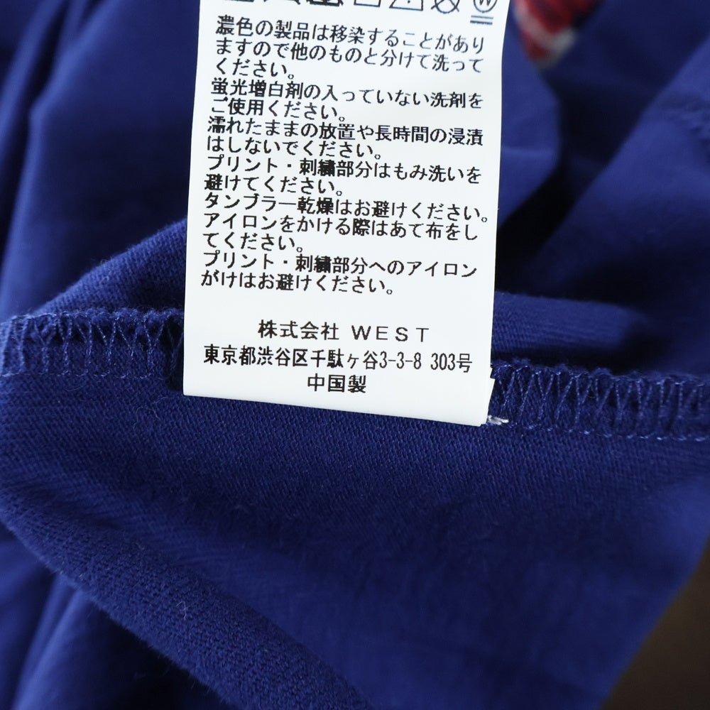 BILLIONAIRE BOYS CLUB(ビリオネアボーイズクラブ) フロントロゴデザイン クルーネック カットソー 半袖Tシャツ ブルー 891-6204