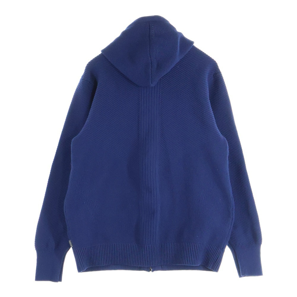 THE CRITICAL SLIDE SOCIETY( ザ クリティカル スライド ソサイエティ) 胸ロゴドデザイン ダブルポケット ドローストリング フーデッド サーマル スウェット パーカー ネイビー