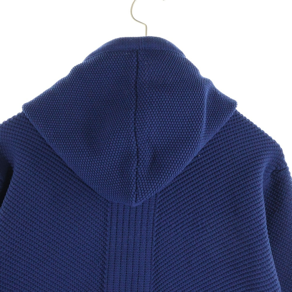 THE CRITICAL SLIDE SOCIETY( ザ クリティカル スライド ソサイエティ) 胸ロゴドデザイン ダブルポケット ドローストリング フーデッド サーマル スウェット パーカー ネイビー