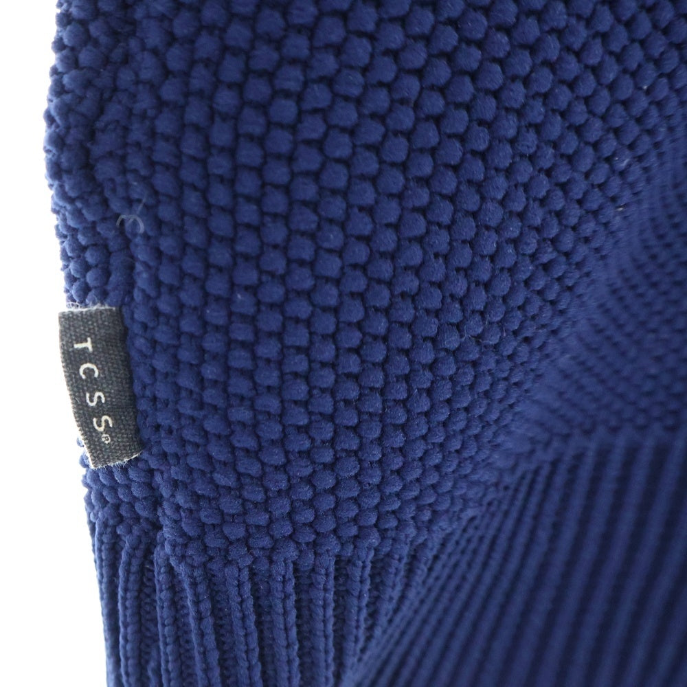 THE CRITICAL SLIDE SOCIETY( ザ クリティカル スライド ソサイエティ) 胸ロゴドデザイン ダブルポケット ドローストリング フーデッド サーマル スウェット パーカー ネイビー