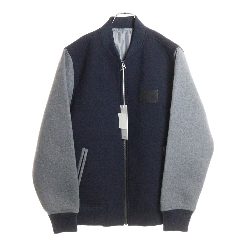 SATURDAYS NEW YORK CITY(サタデイズニューヨークシティ) 胸ロゴデザイン ダブルポケット ジップアップ スタジアムジャンパー ジャケット BBL-60050-B