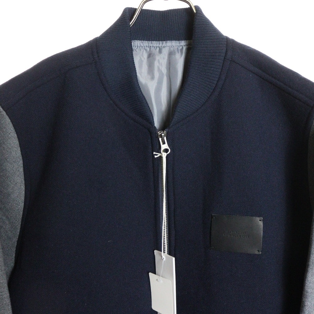 SATURDAYS NEW YORK CITY(サタデイズニューヨークシティ) 胸ロゴデザイン ダブルポケット ジップアップ スタジアムジャンパー ジャケット BBL-60050-B