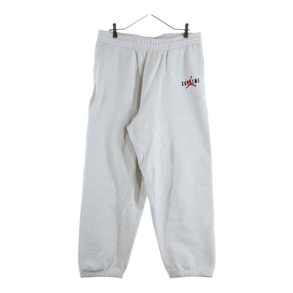 SUPREME(シュプリーム) 24AW ×Jordan Sweatpant ジョーダン ロゴエンブロイダリー スウェットパンツ アッシュグレー HF0838-051