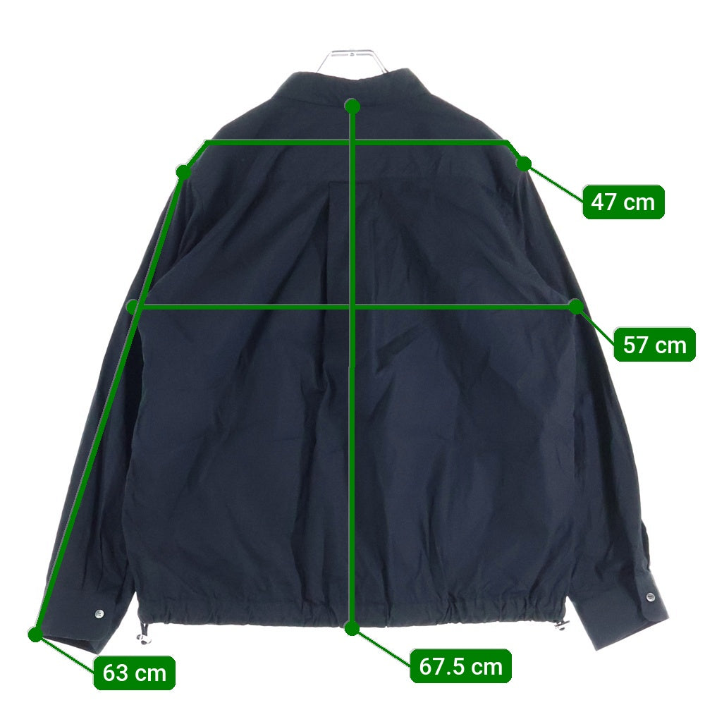 Sacai(サカイ) 23AW THOMAS MASON COTTON POPLIN L/S SHIRT トーマス メイソン コットン ポップリン ロングスリーブ ジップアップシャツ ブラック 23-03171M