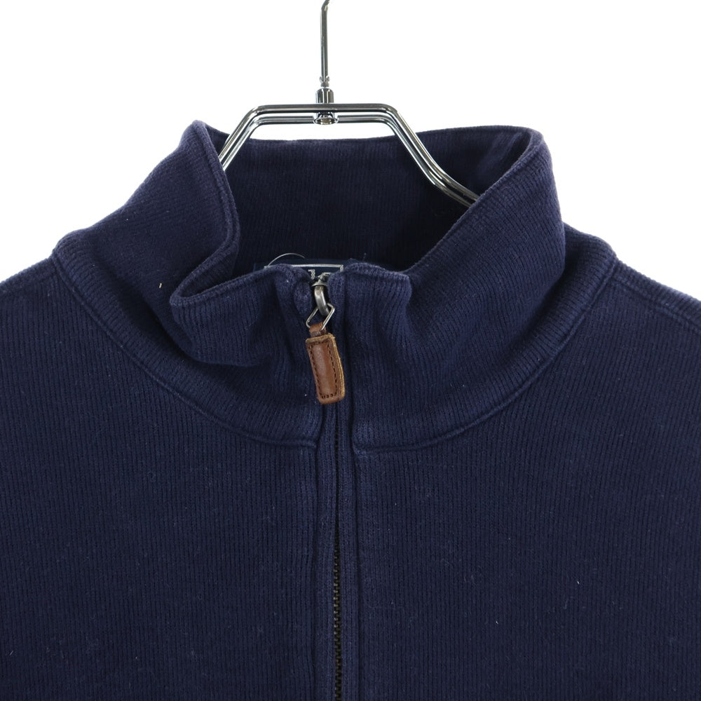 POLO RALPH LAUREN(ポロラルフローレン) 胸ロゴ刺繍 ハーフジップスウェットトレーナー ネイビー