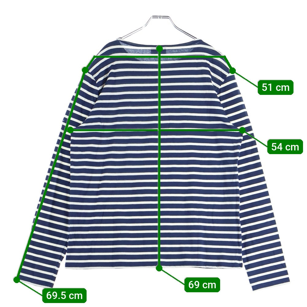 SAINT JAMES(セントジェームス) ボーダーTシャツ 長袖クルーネックカットソー ネイビー/ホワイト