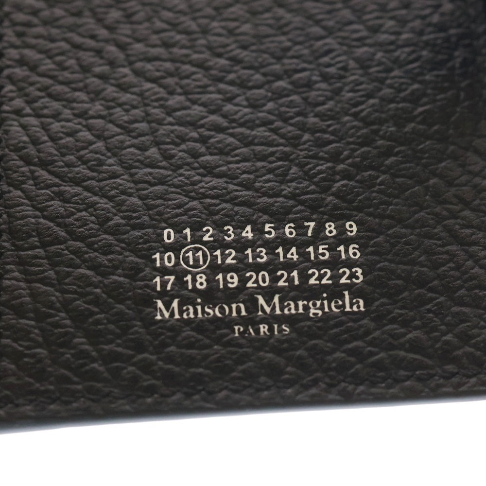 Maison Martin Margiela(メゾンマルタンマルジェラ) 4ステッチ レザーカードケース 財布 ブラック SA2VX0004 P4455