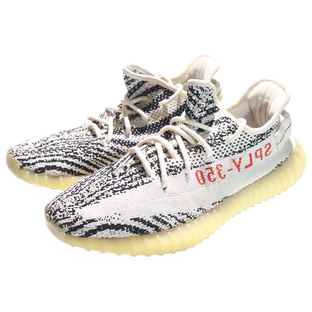 adidas(アディダス) YEEZY BOOST 350 V2 ZEBRA イージー ブースト ブイツー ゼブラ ローカットスニーカー ホワイト US9/26.5cm CP9654