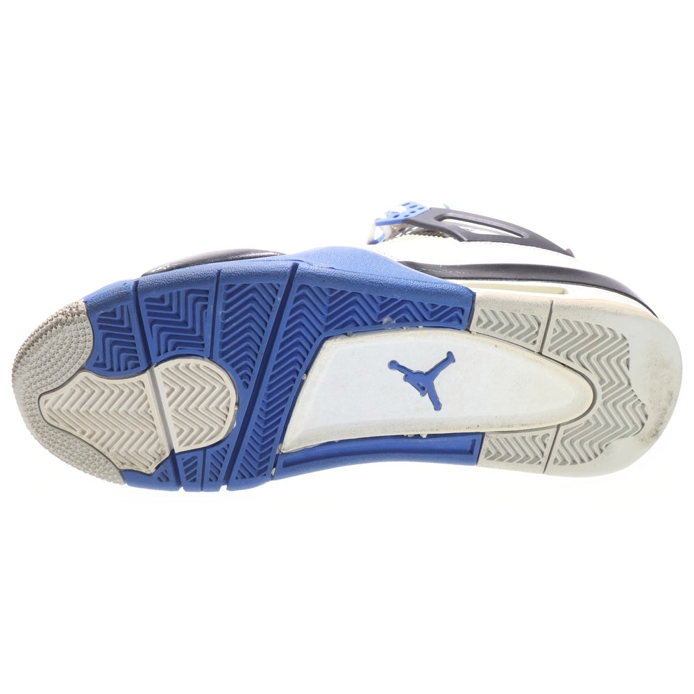 NIKE(ナイキ) AIR JORDAN 4 RETRO MOTORSPORTS エアジョーダン4 レトロ モータースポーツ ハイカットスニーカー ホワイト/ブルー US8.5/26.5cm 308497-117