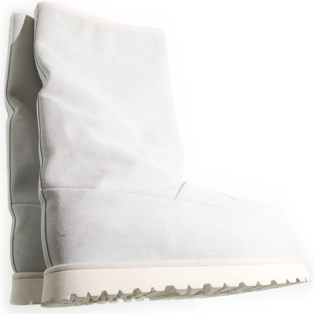 MM6 Maison Margiela(エムエムシックスメゾンマルジェラ) 22AW スエード ムートン レザー ボアライニング ロングブーツ パステルブルー S59WW0100