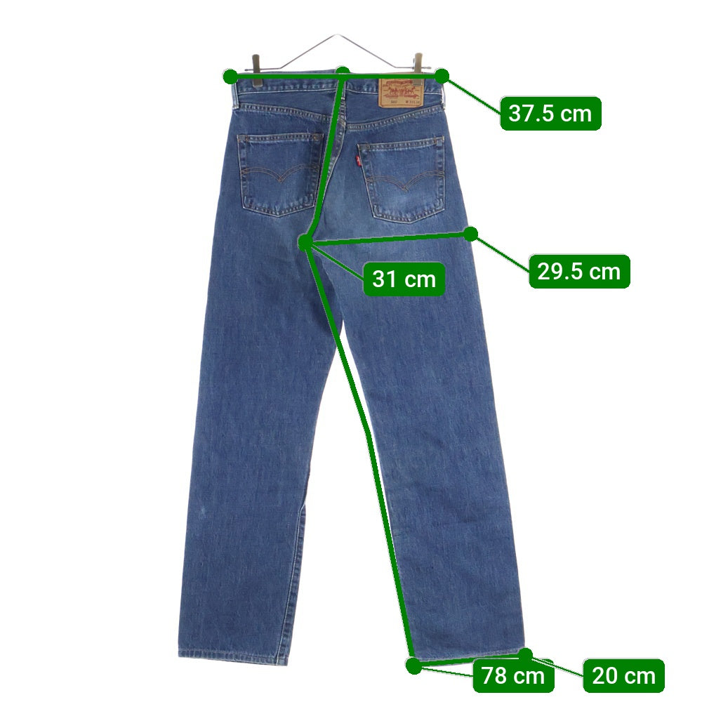 Levi's(リーバイス) 90S VINTAGE 502-XX ヴィンテージ 日本製 BIGE ボタン裏J22 TALONジップ ジップフライデニムパンツ インディゴ
