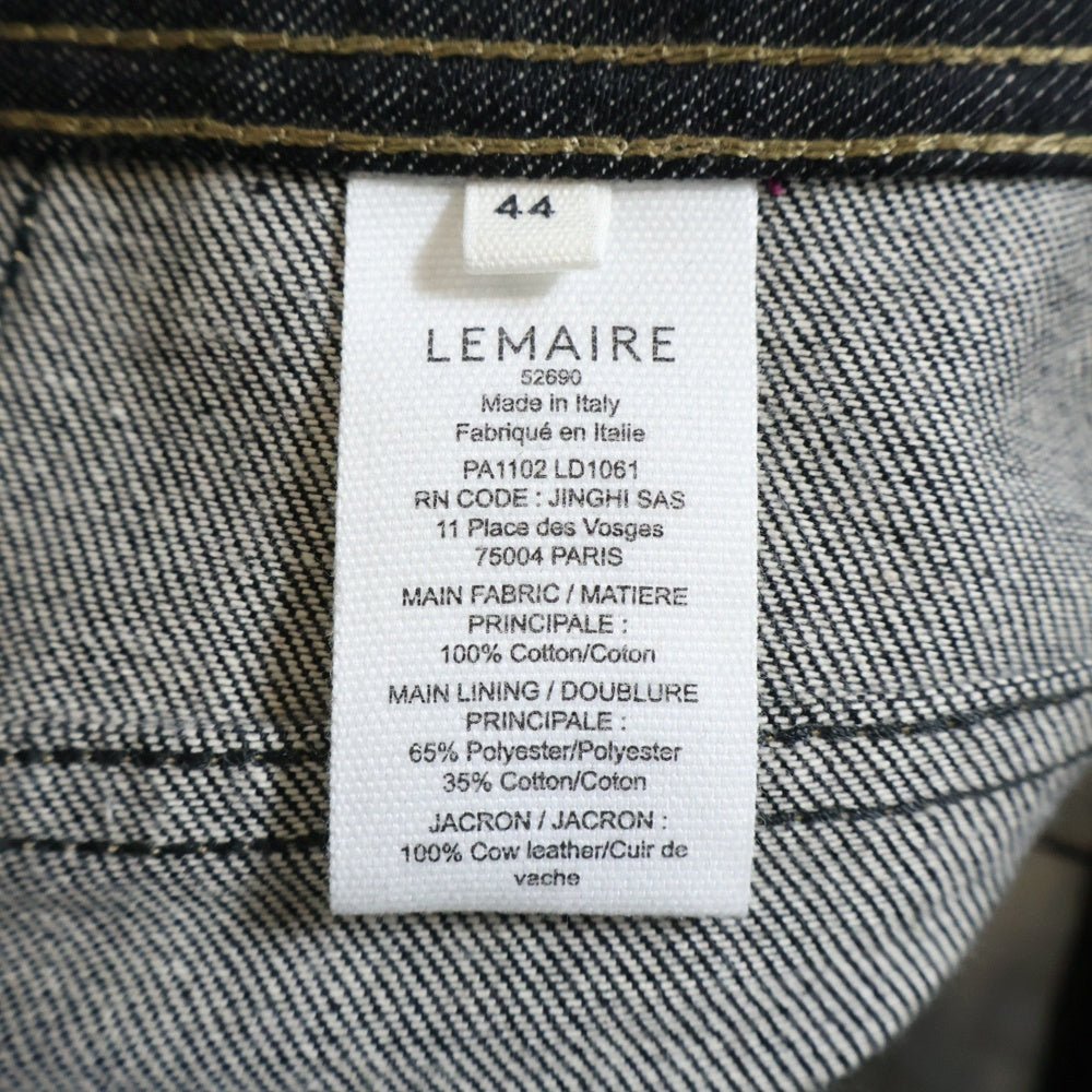 LEMAIRE(ルメール) 25AW TWISTED WORKWEAR PANTS ツイステッド ワークウェアパンツ ジップフライデニムパンツ インディゴ PA1102 LD1061
