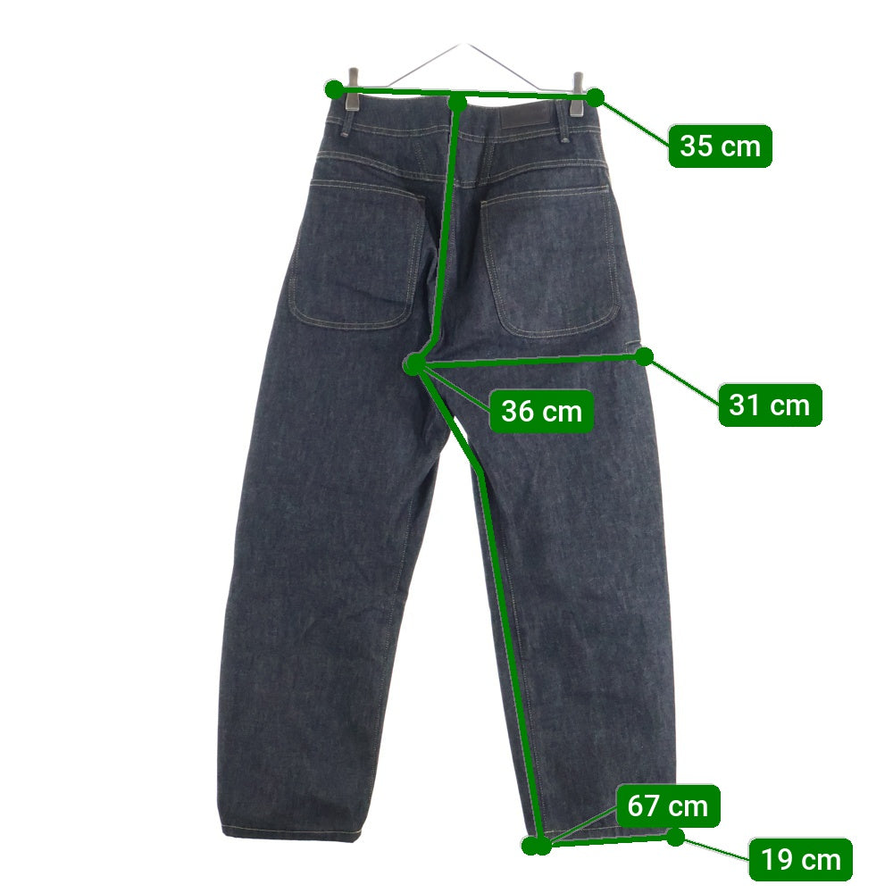 LEMAIRE(ルメール) 25AW TWISTED WORKWEAR PANTS ツイステッド ワークウェアパンツ ジップフライデニムパンツ インディゴ PA1102 LD1061