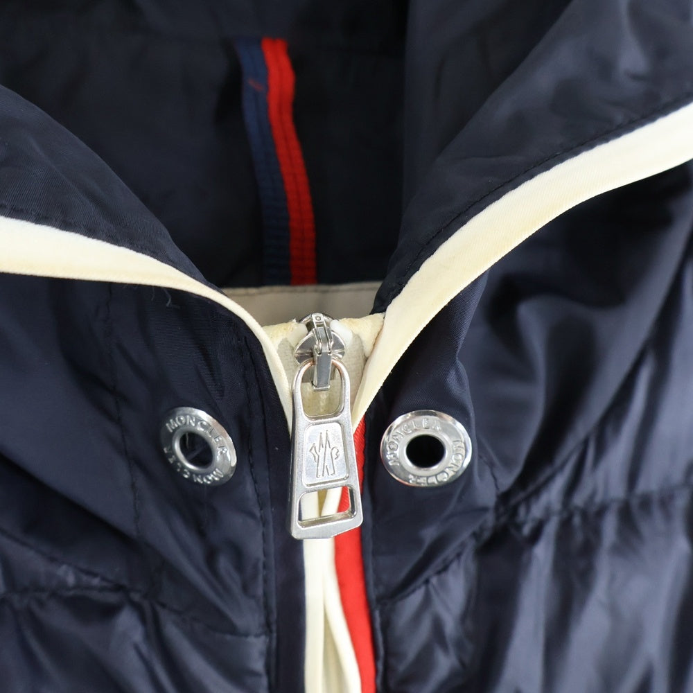 MONCLER(モンクレール) 19AW ALAVOINE アラヴォン アームロゴデザイン ジップアップ ダウンジャケット ネイビー E10914030485