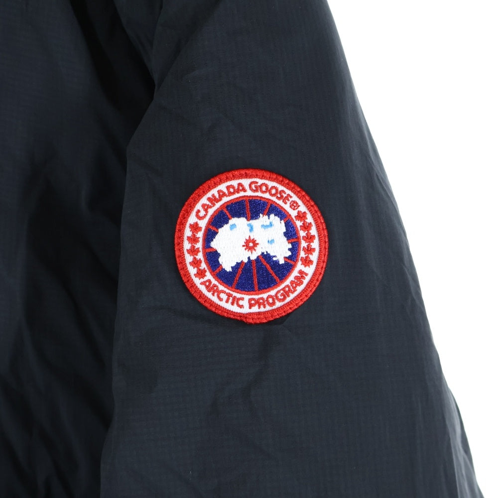 CANADA GOOSE(カナダグース) LODGE HOODY ロッジフーディ アームロゴデザイン フーデッド ジップアップ ダウンジャケット ブラック 5078M