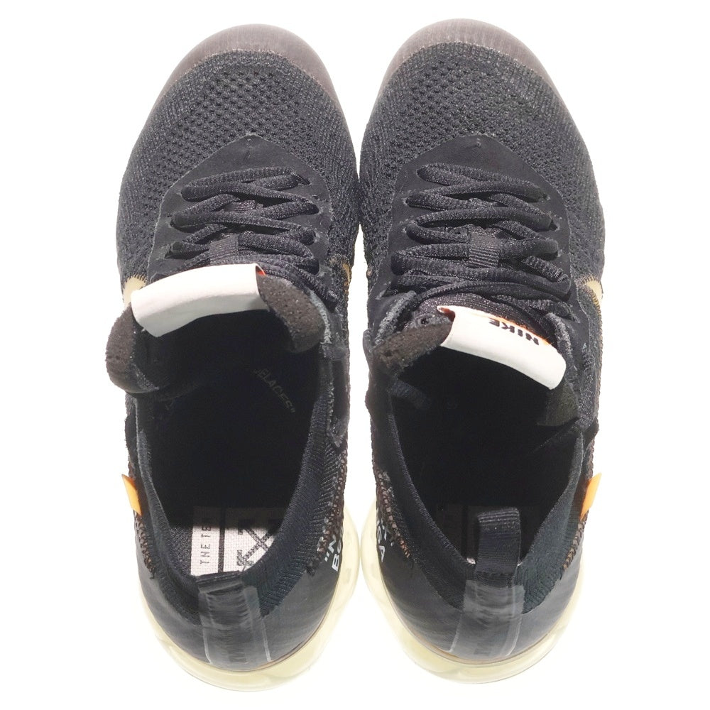 NIKE(ナイキ) ×OFF-WHITE THE 10 AIR VAPORMAX FK オフホワイト ザテン エアヴェイパーマックス ローカットスニーカー ブラック US7.5/25.5cm AA3831-002