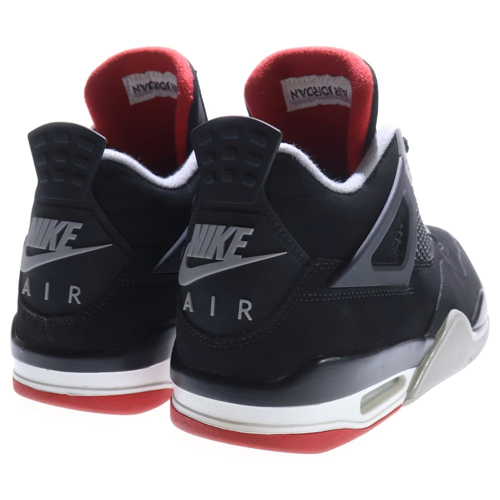 NIKE(ナイキ) AIR JORDAN 4 RETRO BRED エアジョーダン4 レトロ ブレッド ハイカットスニーカー ブラック US8.5/26.5cm 308497-060