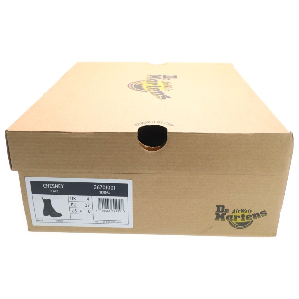 Dr.Martens(ドクターマーチン) CHESNEY チェズニー 8ホール レザー ハイヒール ロングブーツ レディース ブラック 26701001