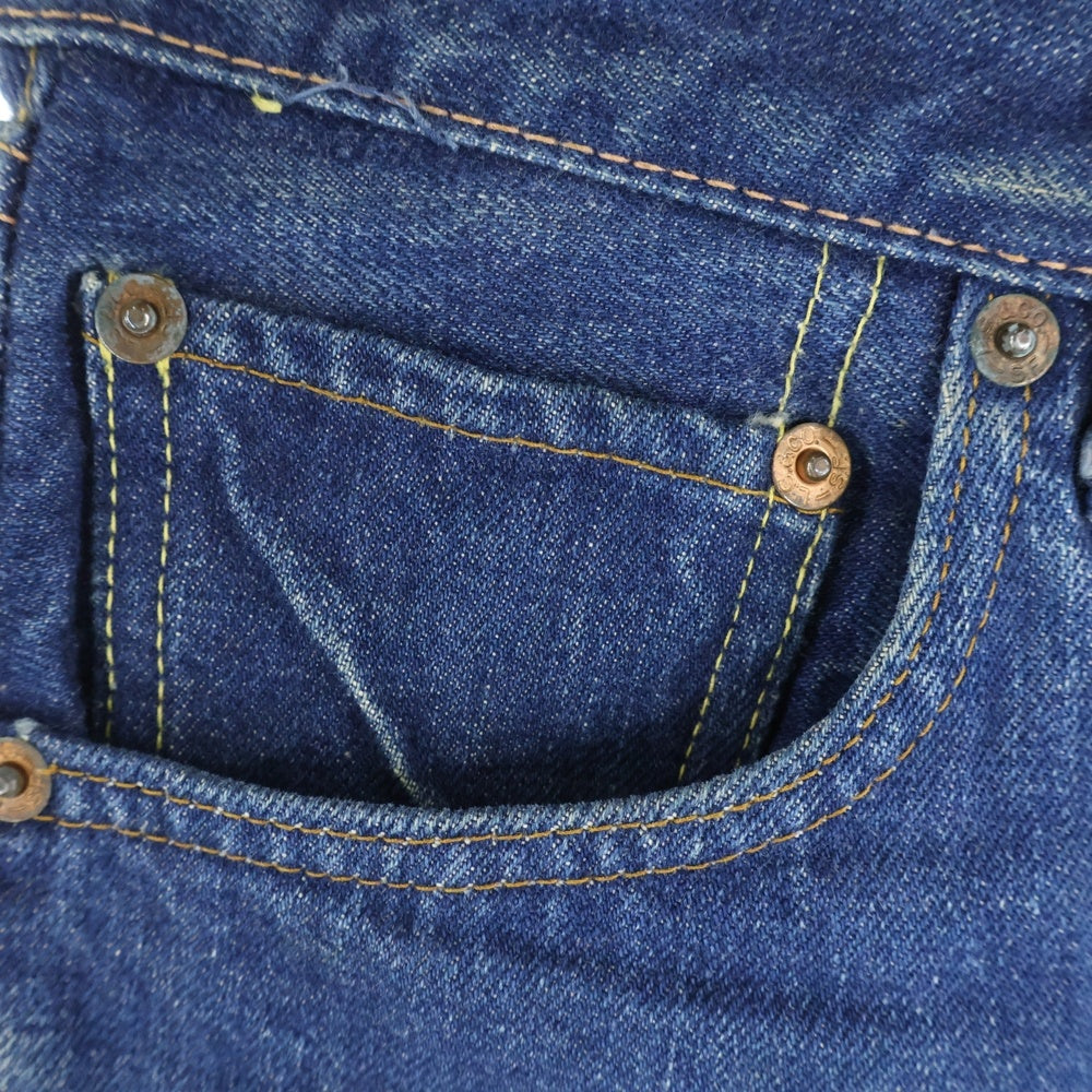 Levi's(リーバイス) 60S-70S VINTAGE 501 BIG E 後期 ボタン裏6 平行ステッチ 紙パッチ ヴィンテージ ボタンフライ デニムパンツ インディゴ