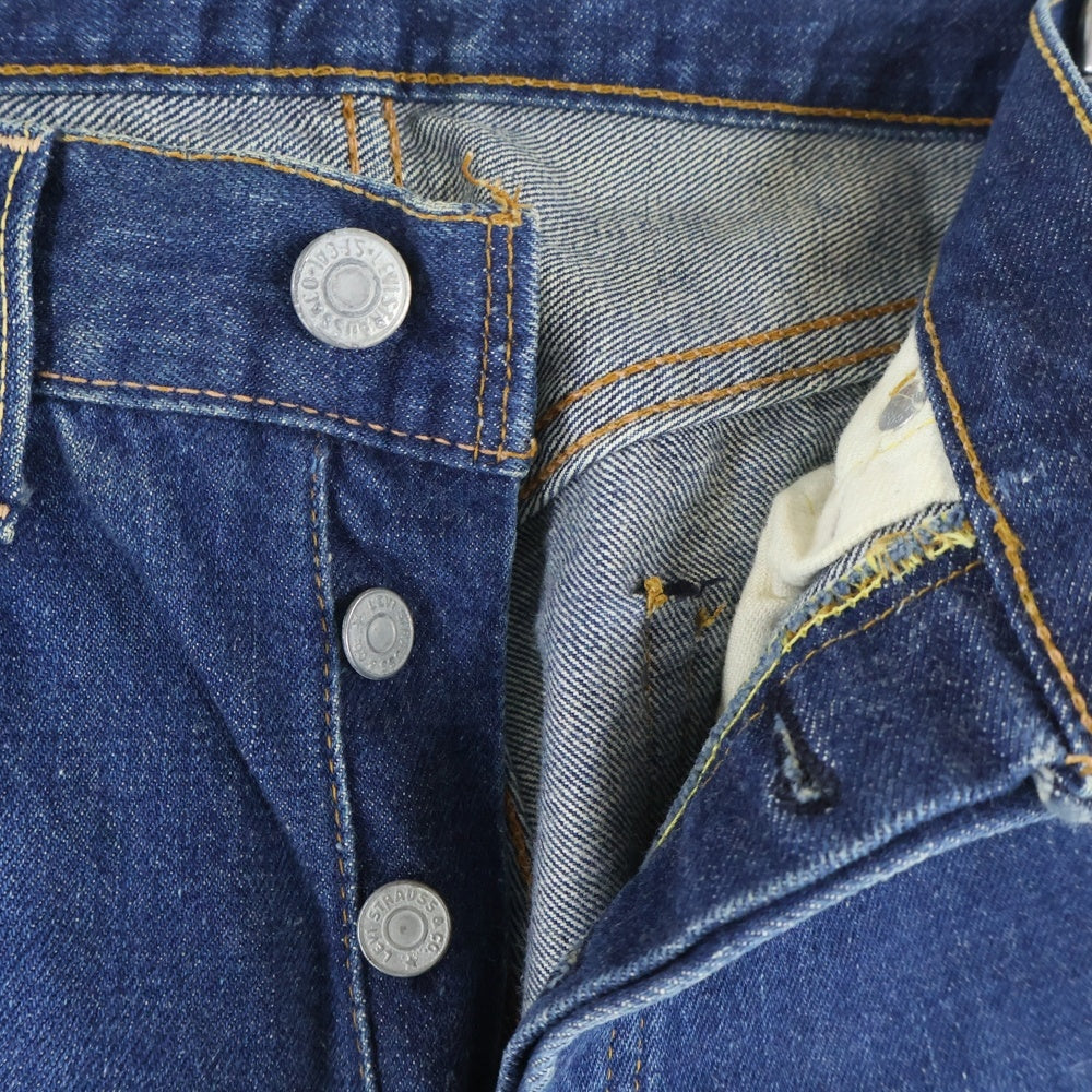 Levi's(リーバイス) 60S-70S VINTAGE 501 BIG E 後期 ボタン裏6 平行ステッチ 紙パッチ ヴィンテージ ボタンフライ デニムパンツ インディゴ