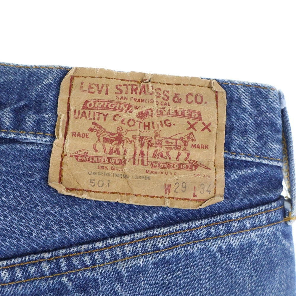 Levi's(リーバイス) 80S VINTAGE 501 ボタン裏524 エルパソ工場 セルビッチ ボタンフライ ヴィンテージ デニムパンツ インディゴ